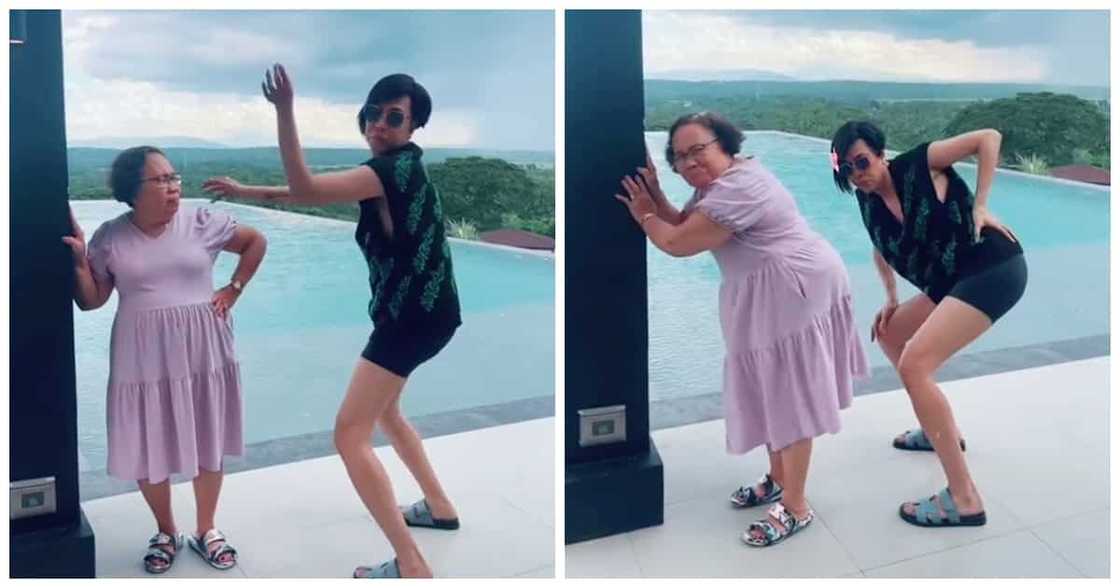 Video ng 'water dance' ni Vice Ganda kasama ang kanyang ina, patok sa netizens Video ng 'water dance' ni Vice Ganda kasama ang kanyang ina, patok sa netizens