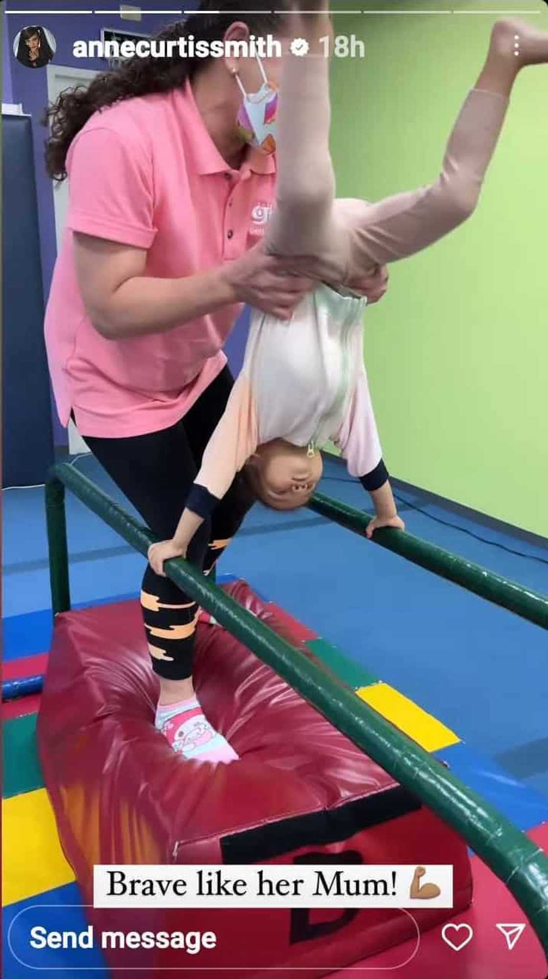 Anne Curtis, ninerbyos habang nag-aaral si baby Dahlia ng gymnastics Anne Curtis, ninerbyos habang nag-aaral si baby Dahlia ng gymnastics