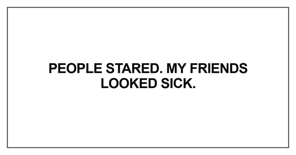 People stared People stared
