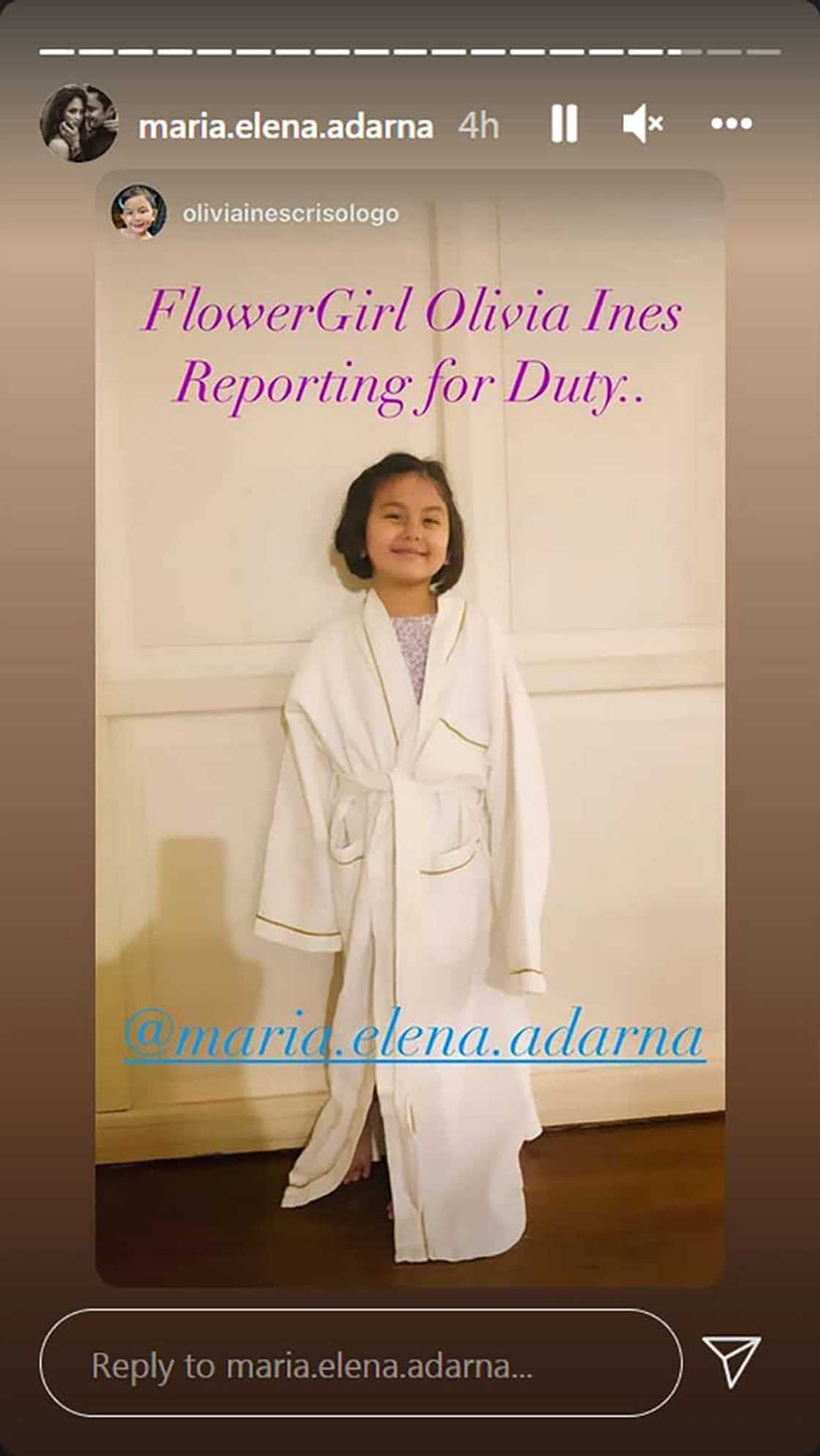 Beauty Gonzalez, isa umano sa mga flower girls ang kanyang anak sa kasal nina Ellen Adarna at Derek Ramsay Beauty Gonzalez, isa umano sa mga flower girls ang kanyang anak sa kasal nina Ellen Adarna at Derek Ramsay