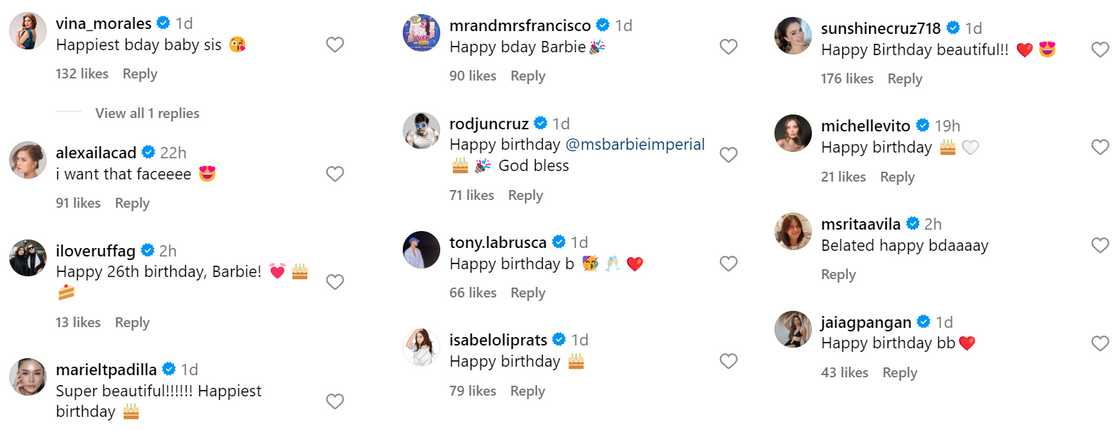 Ruffa Gutierrez, binati si Barbie Imperial na ipinagdiwang ang 26th birthday niya