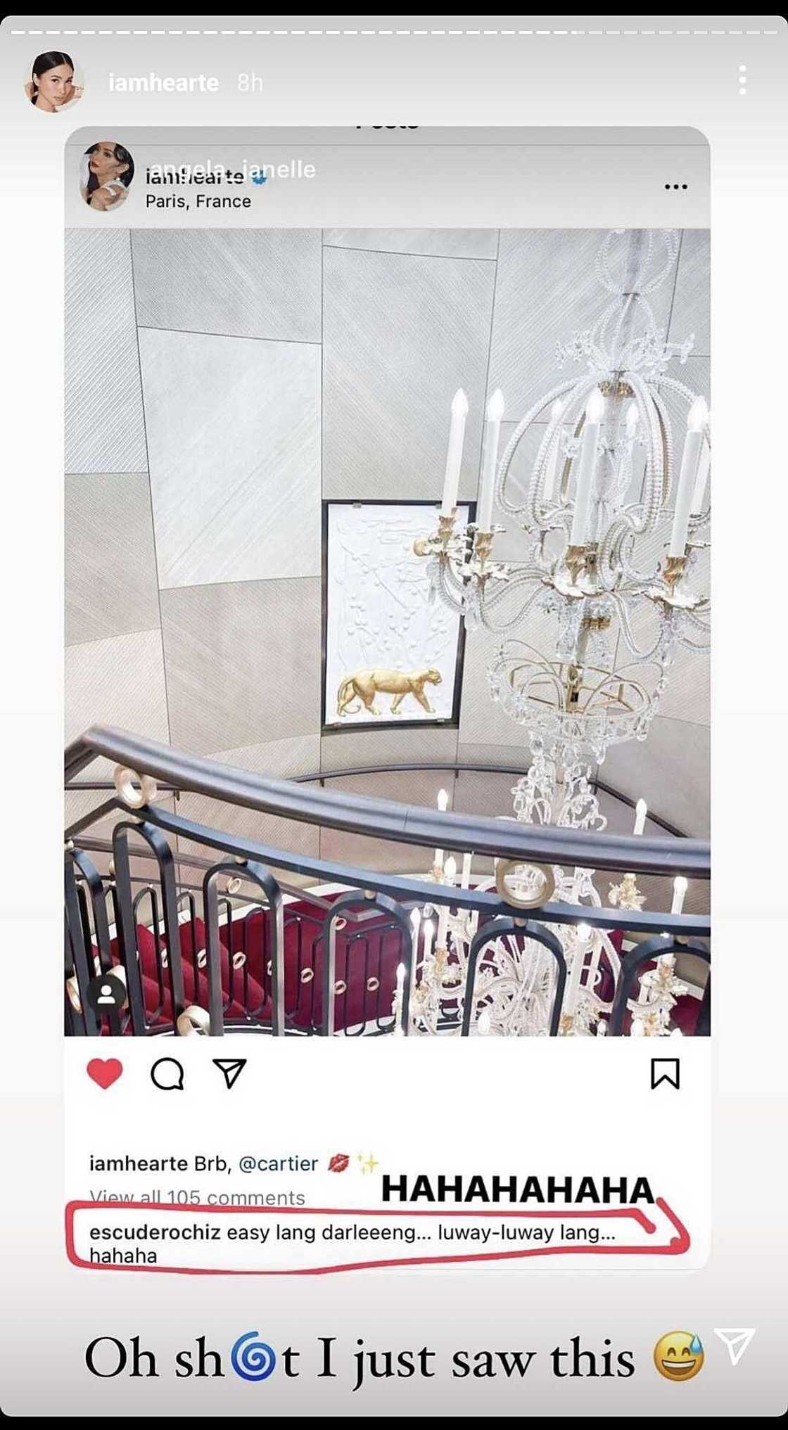 Heart Evangelista, nawindang sa paalala ni Chiz Escudero habang siya ay nasa Paris Heart Evangelista, nawindang sa paalala ni Chiz Escudero habang siya ay nasa Paris