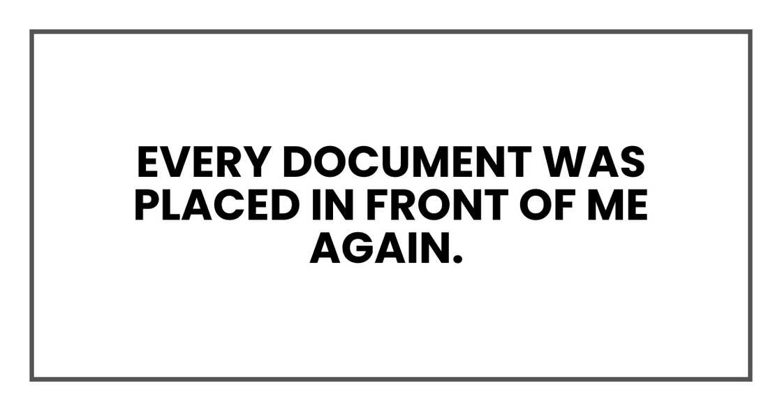 PLACED IN FRONT OF ME PLACED IN FRONT OF ME