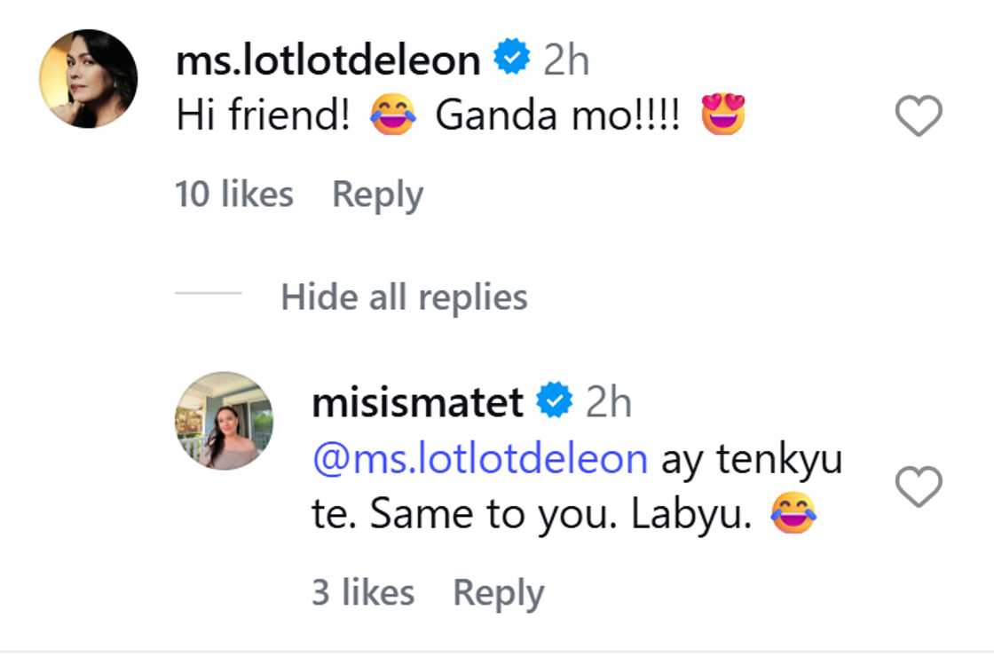 Matet de Leon, finlex ang bigay sa kanya ni Lotlot de Leon; Lotlot, nag-react