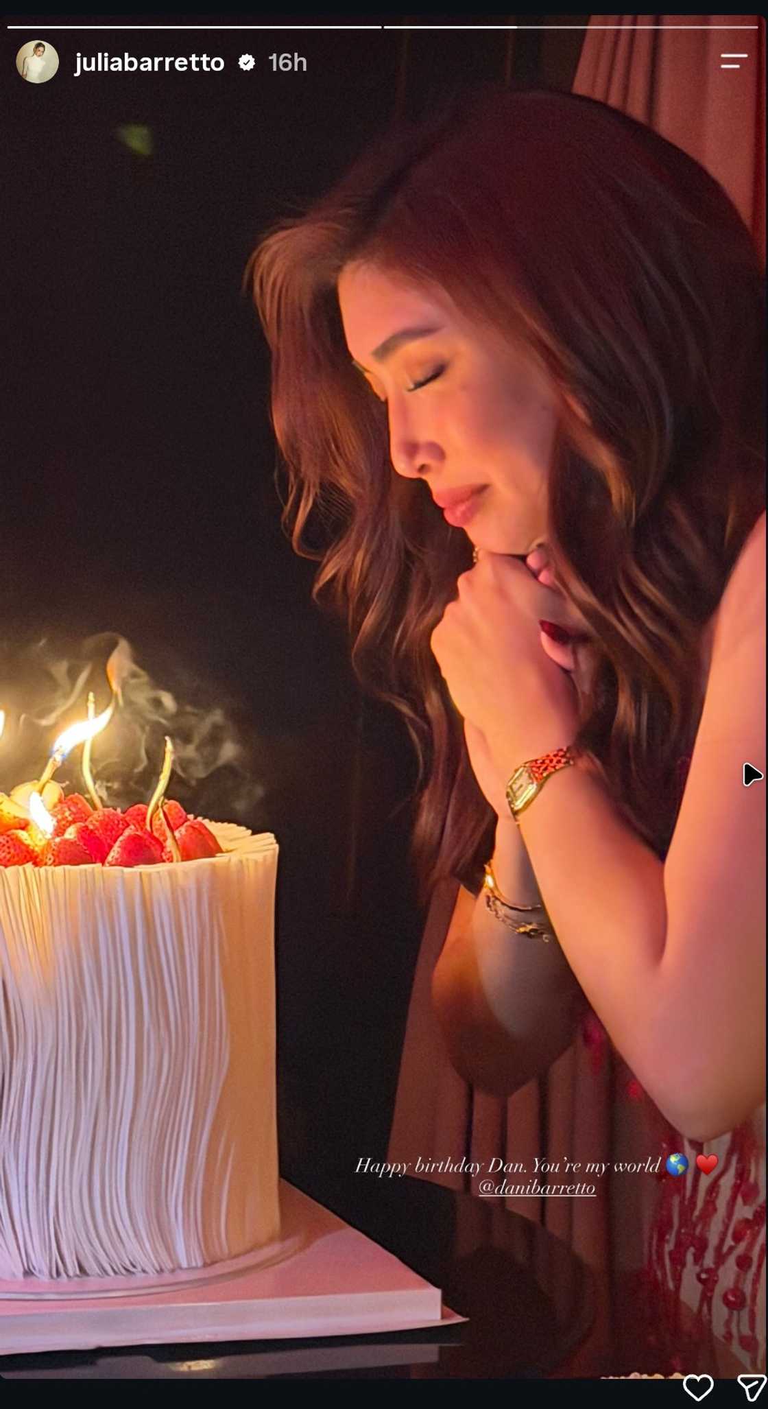 Julia Barretto, nagbigay ng espesyal na pagbati sa kaarawan ni Dani
