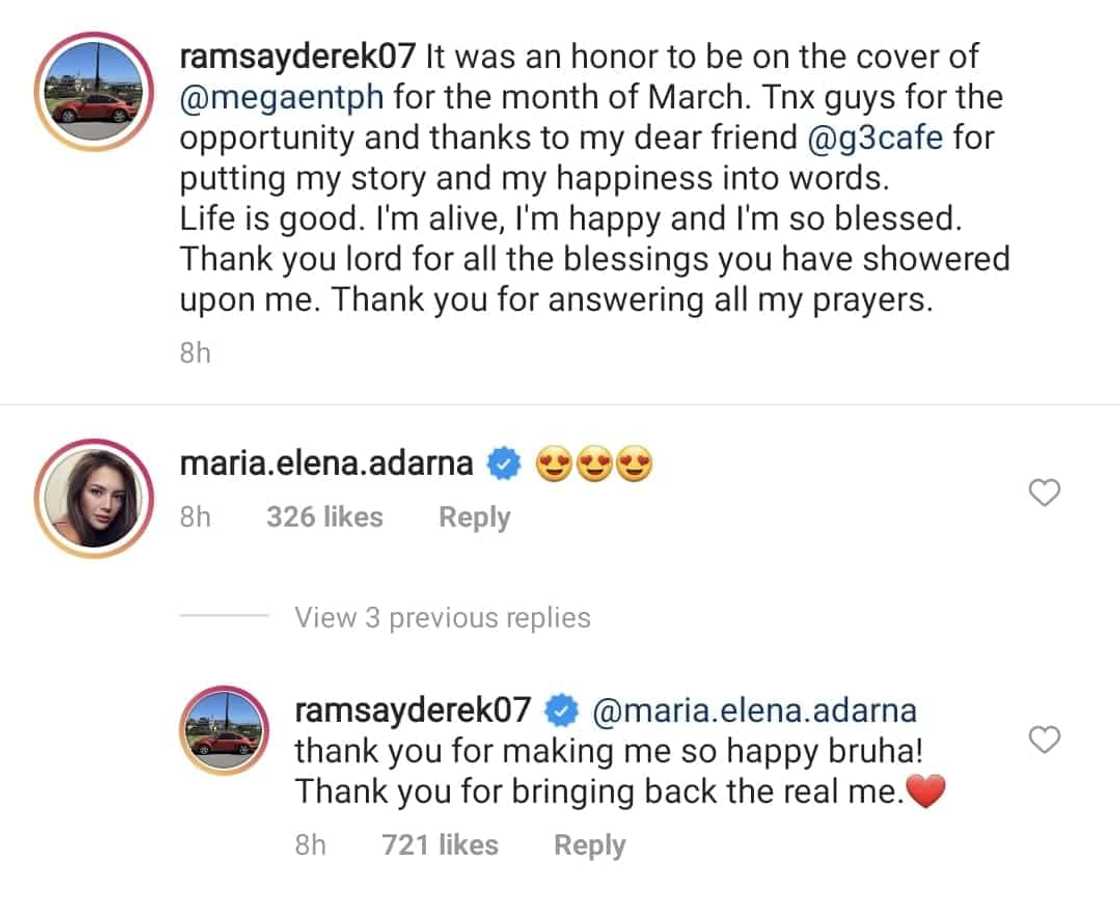 Derek Ramsay thanks Ellen Adarna for bringing back the "real" him Derek Ramsay thanks Ellen Adarna for bringing back the "real" him