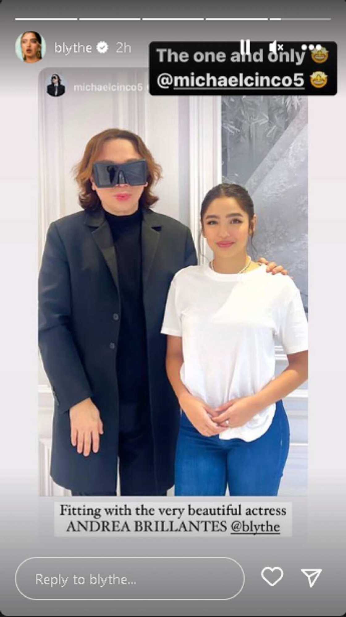 Andrea Brillantes, shinare na isa na siyang model ng international designer na si Michael Cinco: “Finally!” Andrea Brillantes, shinare na isa na siyang model ng international designer na si Michael Cinco: “Finally!”