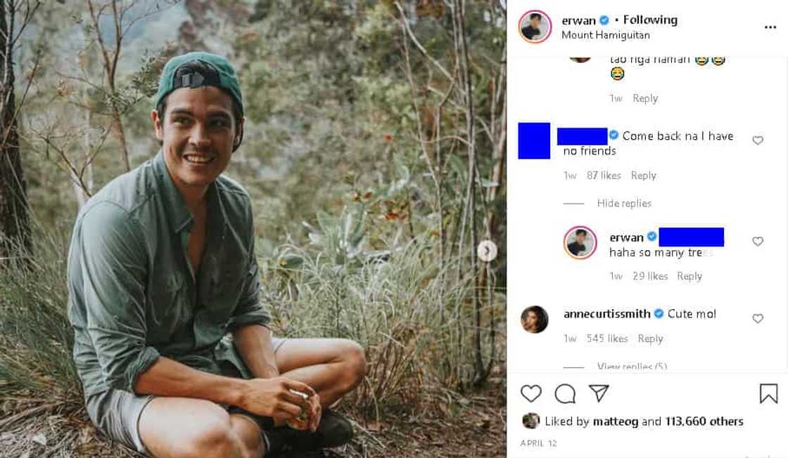 Anne Curtis immediately comments after a girl tells Erwan on IG "come back na" Anne Curtis immediately comments after a girl tells Erwan on IG "come back na"