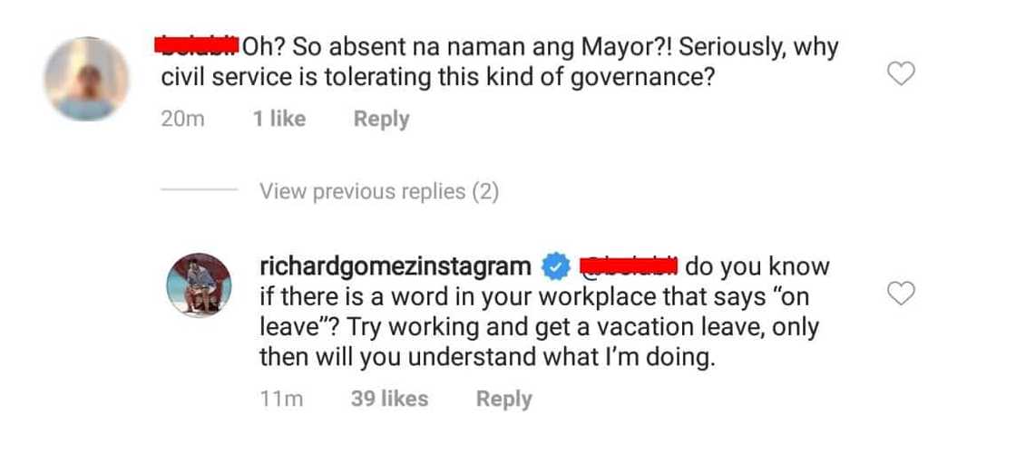 Richard Gomez has viral response to a netizen who bashed his recent post on IG Richard Gomez has viral response to a netizen who bashed his recent post on IG