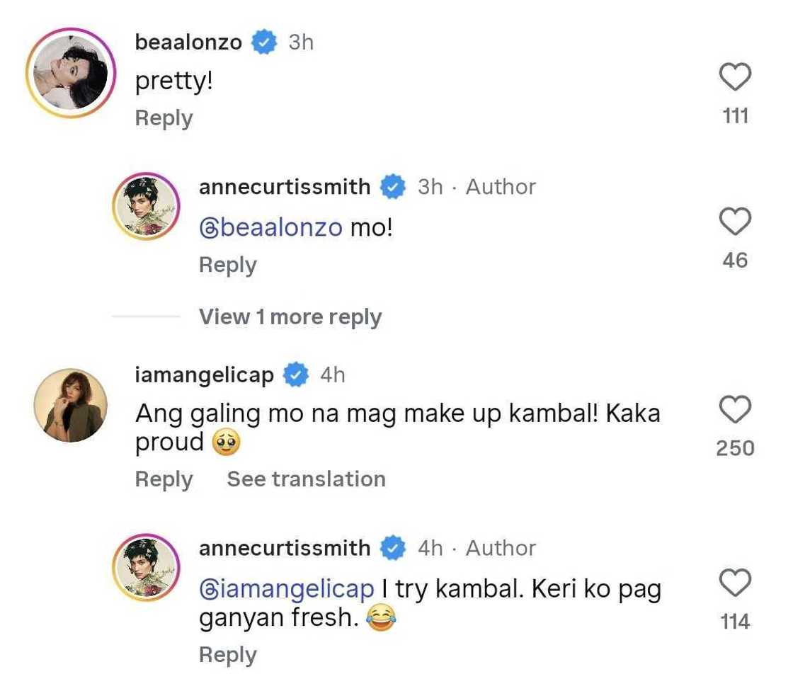 Bea Alonzo at Angelica Panganiban, napa-react sa 'GRWM' video ni Anne Curtis Bea Alonzo at Angelica Panganiban, napa-react sa 'GRWM' video ni Anne Curtis