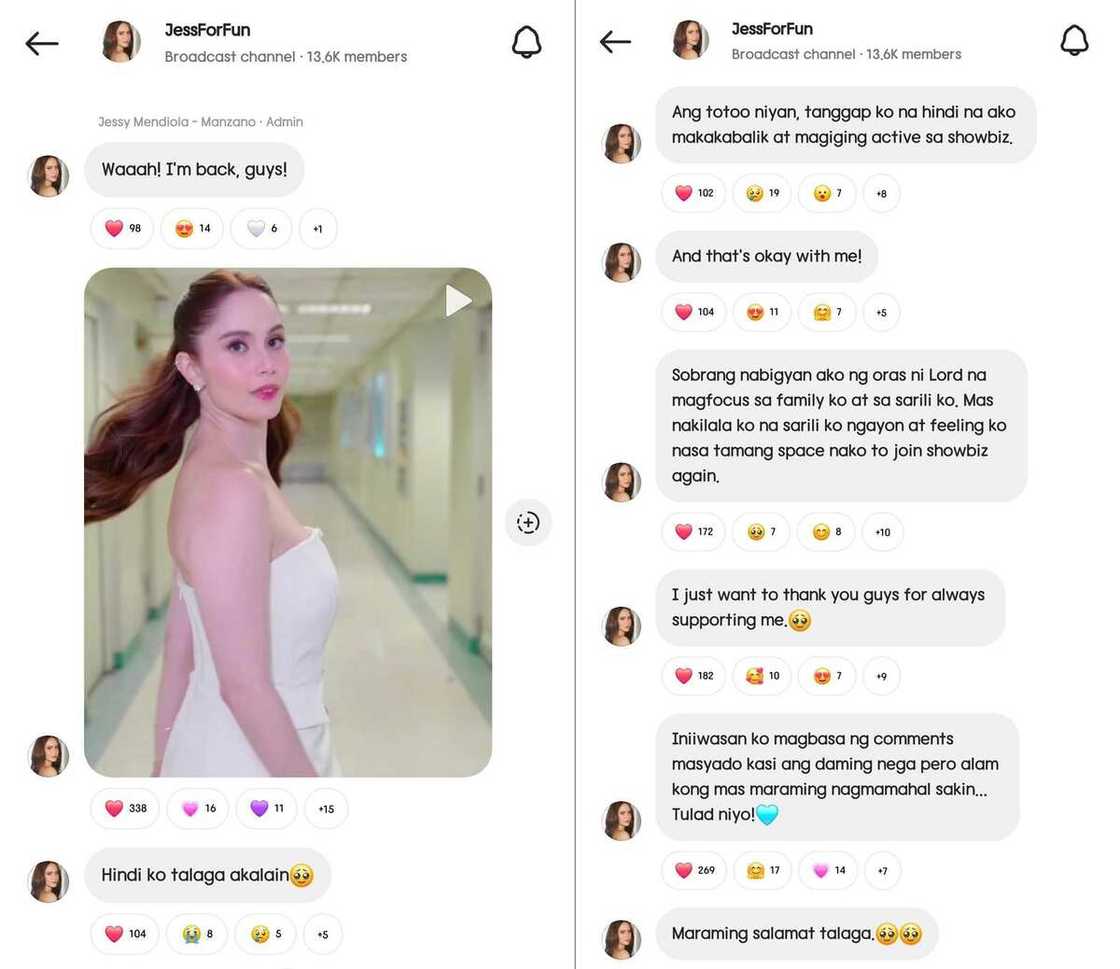 Jessy Mendiola pens a message about her showbiz comeback: "Ang totoo niyan" Jessy Mendiola pens a message about her showbiz comeback: "Ang totoo niyan"