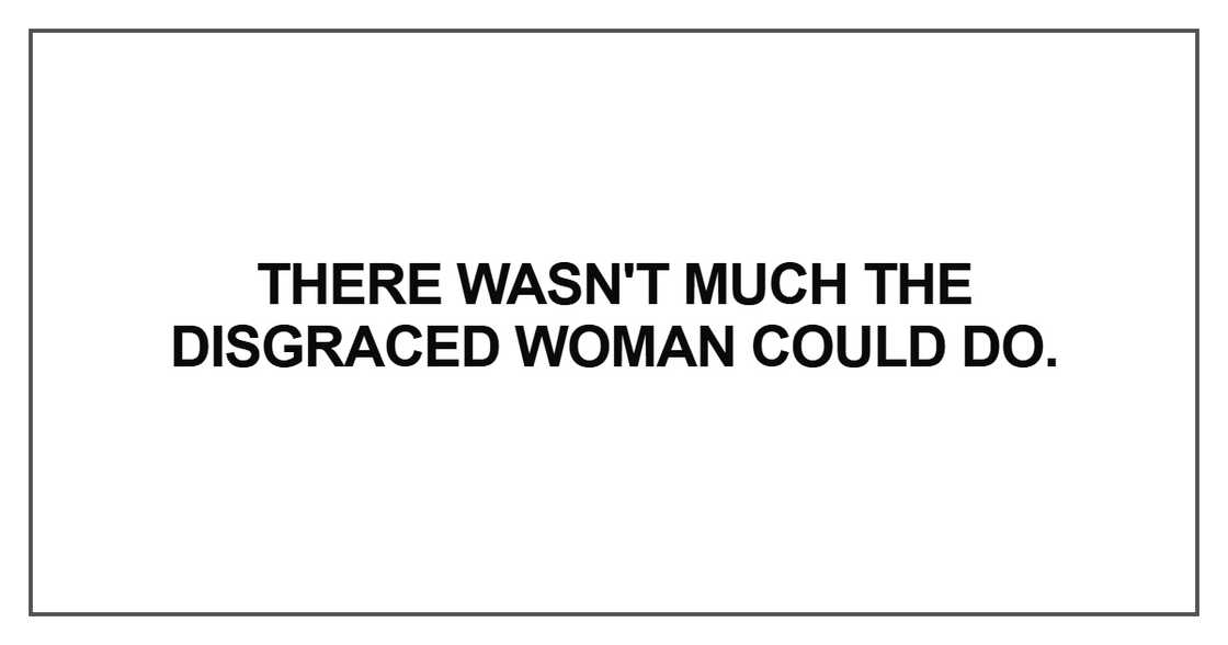 There wasn't much the disgraced There wasn't much the disgraced