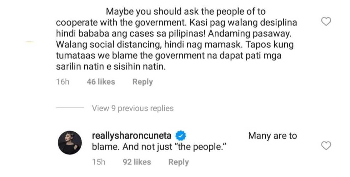 Sharon Cuneta, isa-isang sinupalpal ang bashers ng COVID-post niya: "No. 1 tayo pero sa di magaling" Sharon Cuneta, isa-isang sinupalpal ang bashers ng COVID-post niya: "No. 1 tayo pero sa di magaling"
