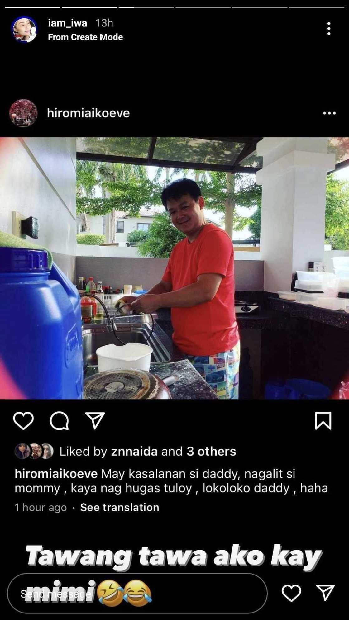 Iwa Moto, labis na naaliw sa post ng anak niyang si Mimi tungkol kay Pampi Lacson Iwa Moto, labis na naaliw sa post ng anak niyang si Mimi tungkol kay Pampi Lacson