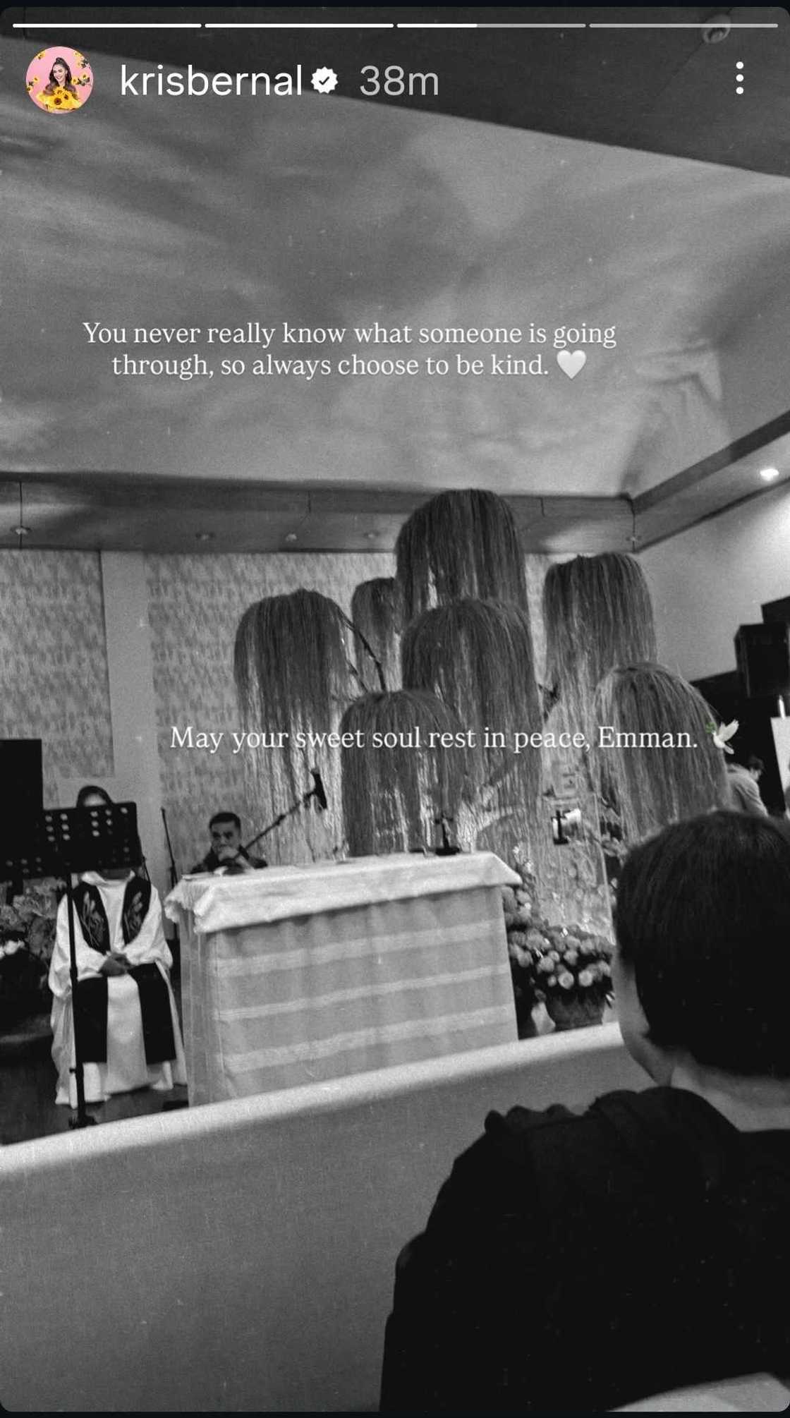 Kris Bernal posts emotional reflection after attending Emman Atienza’s wake