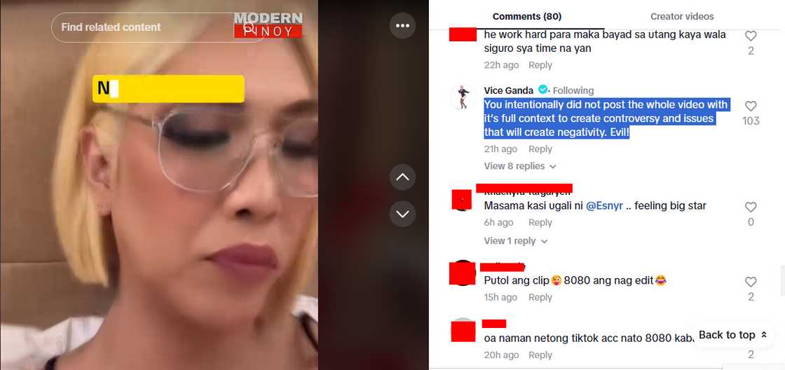 Vice Ganda, inalmahan ang nagpost ng edited nyang video: "Evil!" Vice Ganda, inalmahan ang nagpost ng edited nyang video: "Evil!"