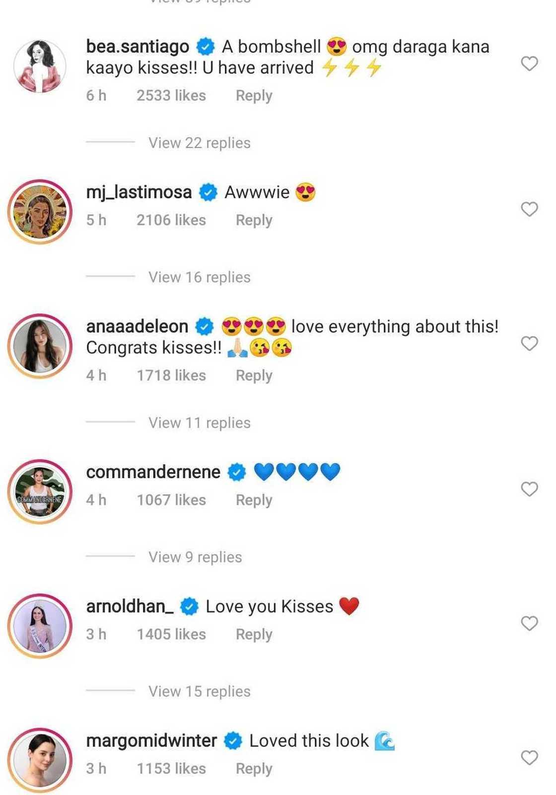 Kisses Delavin's latest IG posts after MUP stint receive comments from celebrities Kisses Delavin's latest IG posts after MUP stint receive comments from celebrities