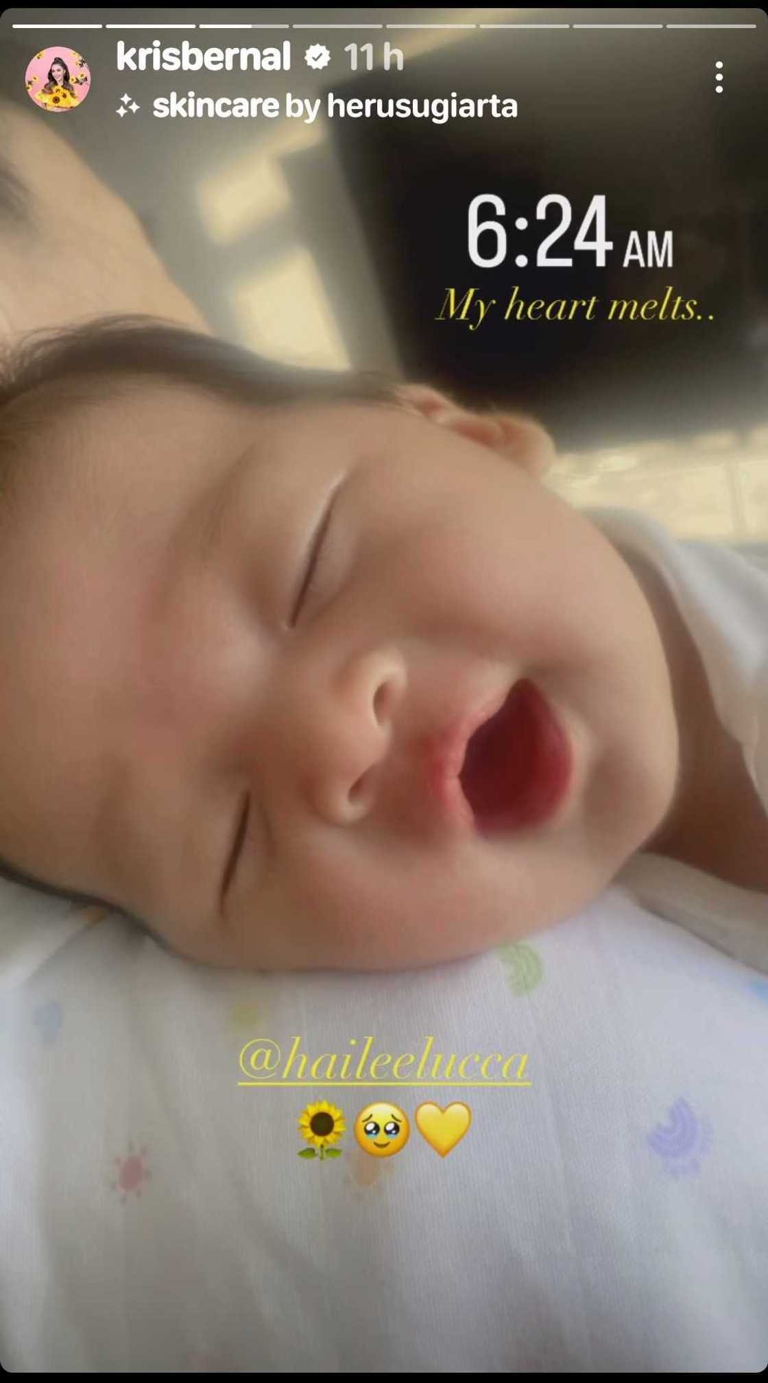 Kris Bernal shares Hailee Lucca’s adorable snap, gushes over her baby Kris Bernal shares Hailee Lucca’s adorable snap, gushes over her baby