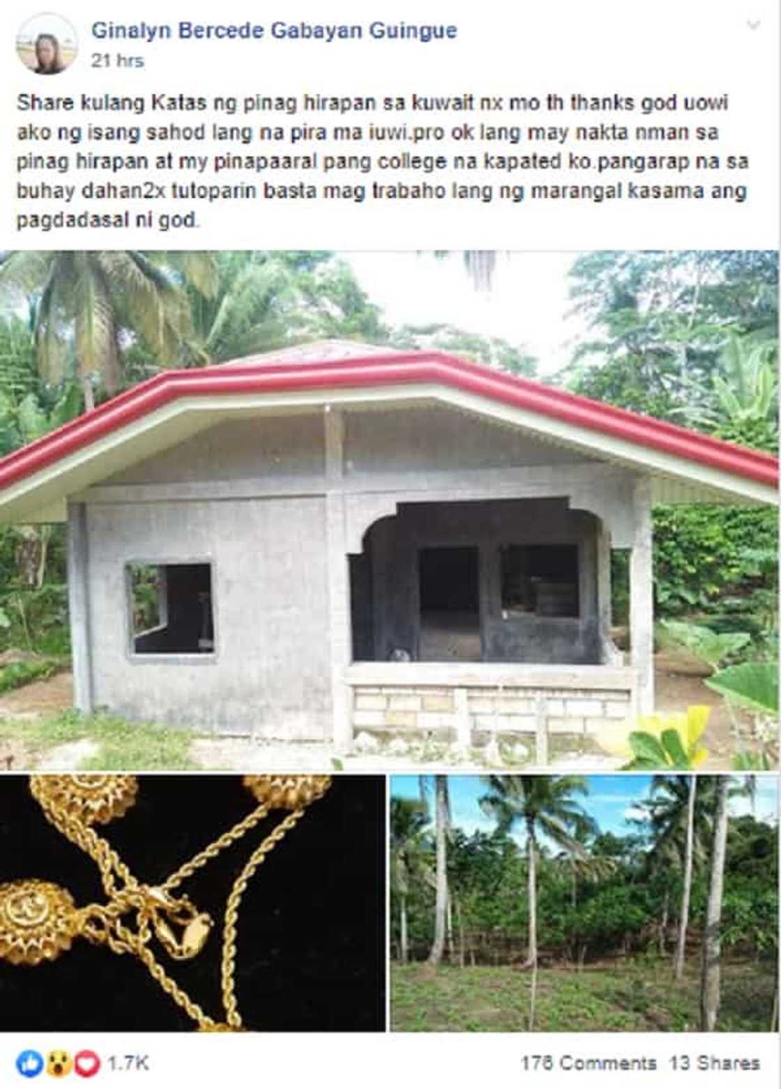 Pinay OFW, ipinagmalaki ang katas ng kanyang paghihirap sa Kuwait Pinay OFW, ipinagmalaki ang katas ng kanyang paghihirap sa Kuwait