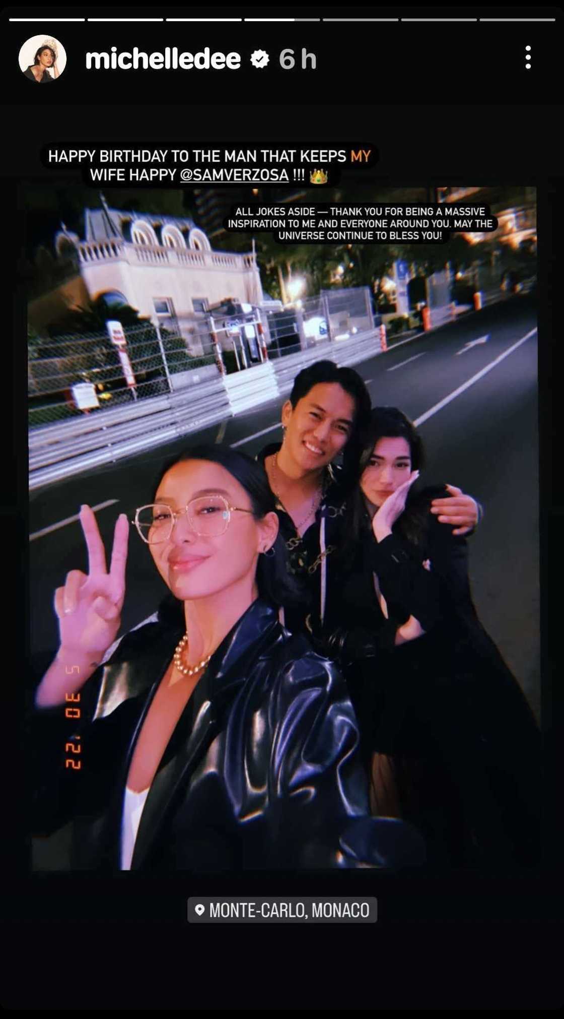 Michelle Dee greets Rhian Ramos’ BF Sam Verzosa on his birthday Michelle Dee greets Rhian Ramos’ BF Sam Verzosa on his birthday