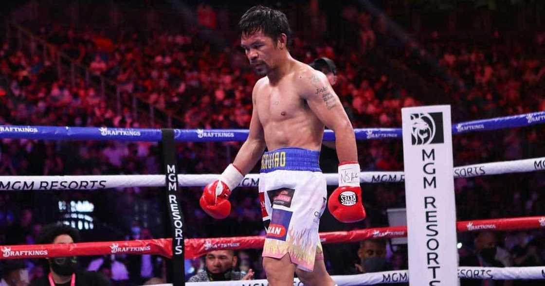 Manny Pacquiao, pinulikat pala sa kasagsagan ng laban kay Yordenis Ugas kaya nahirapan sa leg work