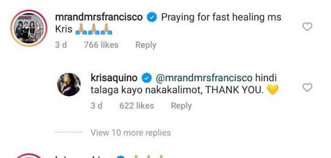 Kris Aquino expresses appreciation to Melai Cantiveros for praying for her: "hindi talaga kayo nakakalimot" Kris Aquino expresses appreciation to Melai Cantiveros for praying for her: "hindi talaga kayo nakakalimot"