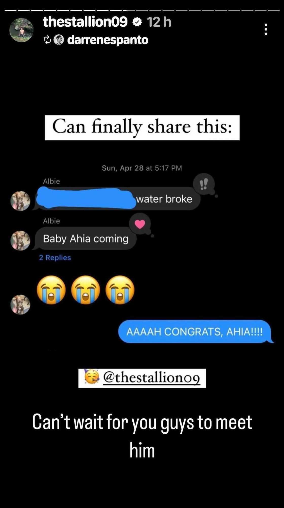 Darren Espanto, ibinahagi ang screenshot ng convo nila Albie Casiño bago ipanganak ang baby ng huli Darren Espanto, ibinahagi ang screenshot ng convo nila Albie Casiño bago ipanganak ang baby ng huli