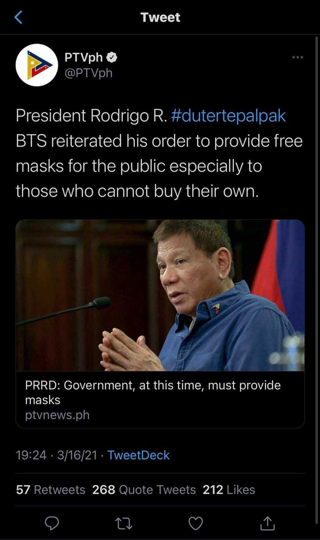 Former VP Binay, says “Sometimes, the truth hurts;” amid PTV 4’s #DutertePalpak gaffe Former VP Binay, says “Sometimes, the truth hurts;” amid PTV 4’s #DutertePalpak gaffe