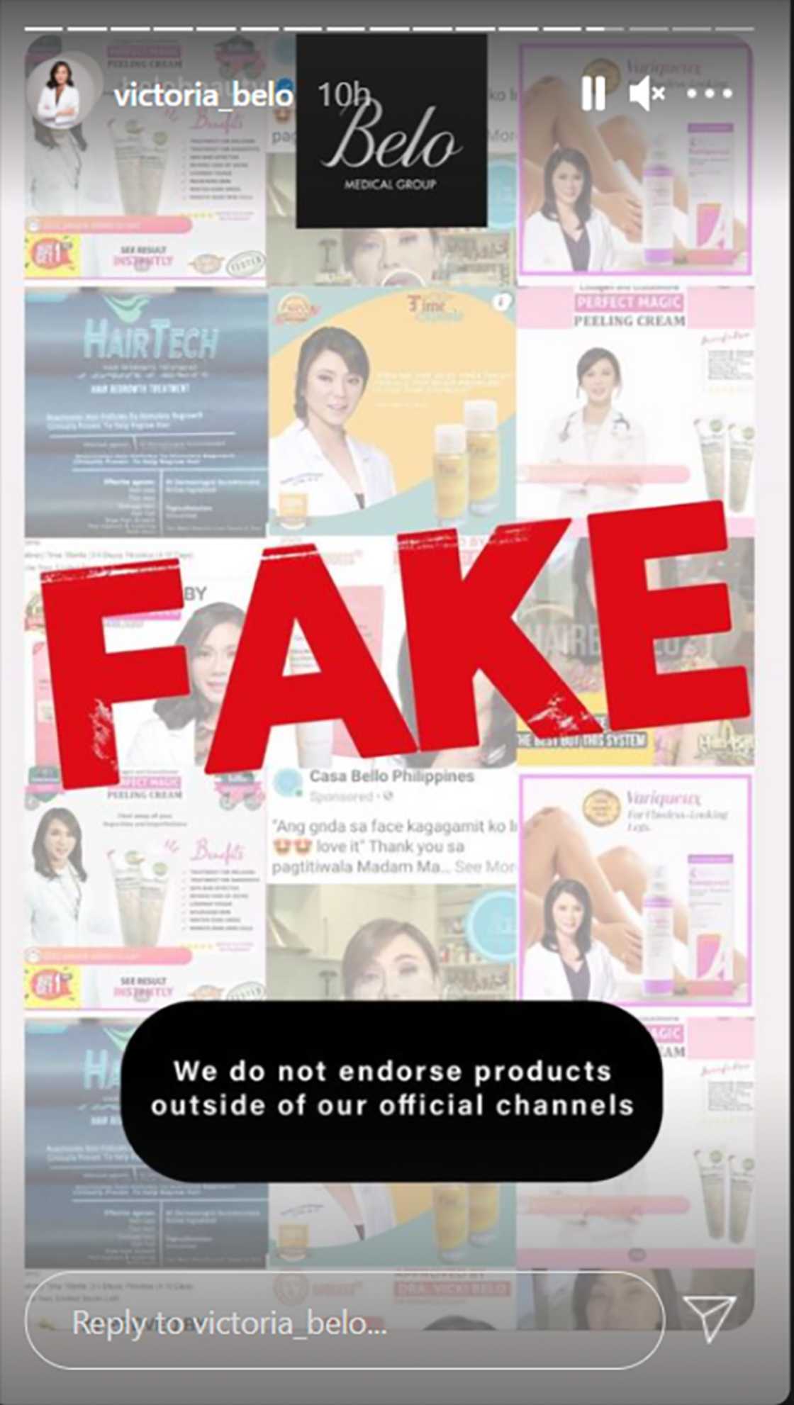 Dr. Vicki Belo warns public about brands falsely using her content and endorsers Dr. Vicki Belo warns public about brands falsely using her content and endorsers