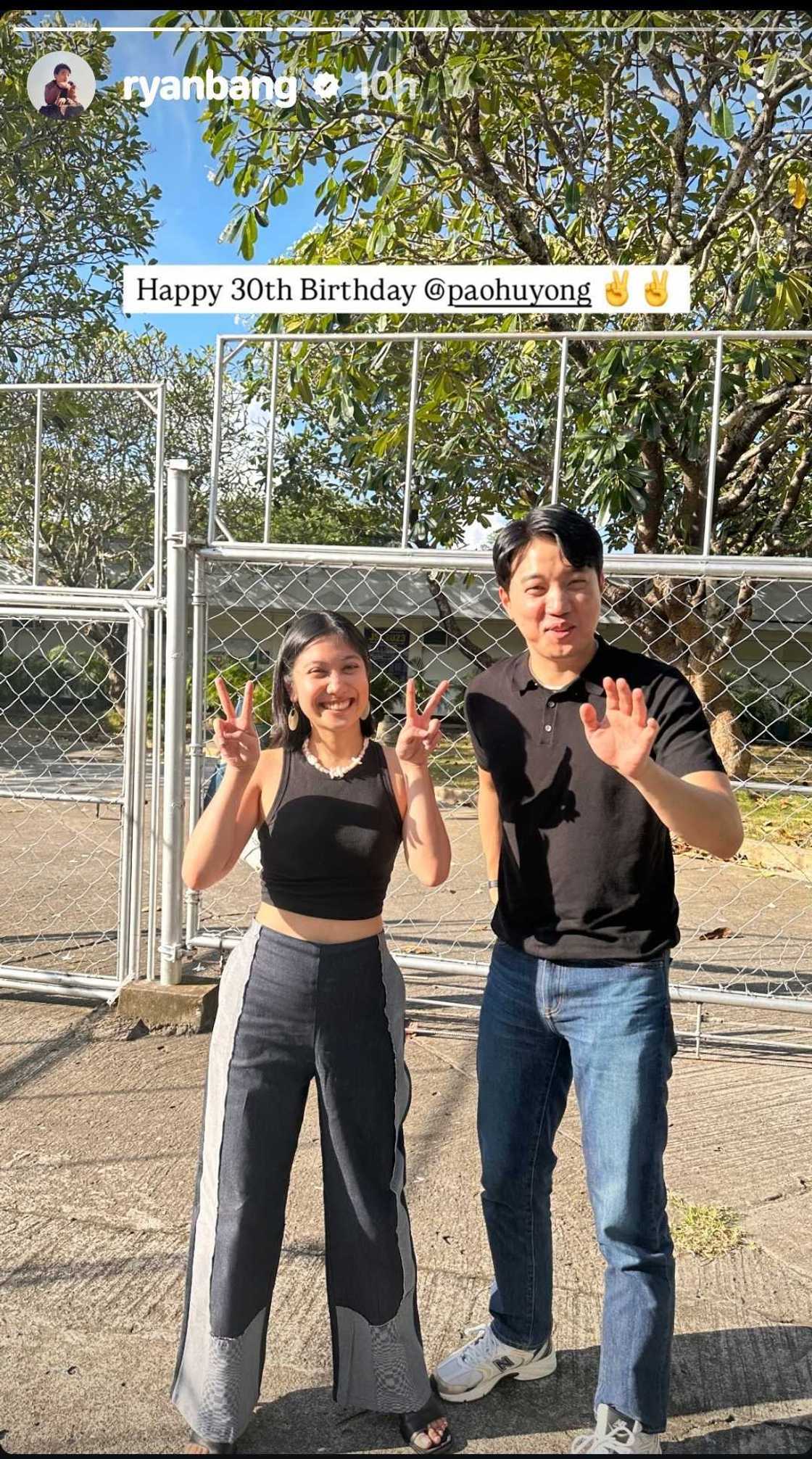 Ryan Bang sweetly greets fiancée Paola Huyong on her birthday