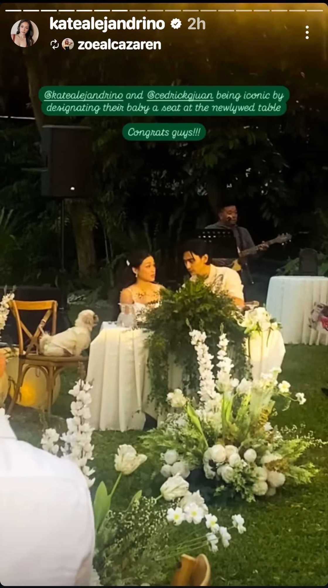 Cedrick Juan at Kate Alejandrino, ikinasal na sa isang garden wedding ceremony