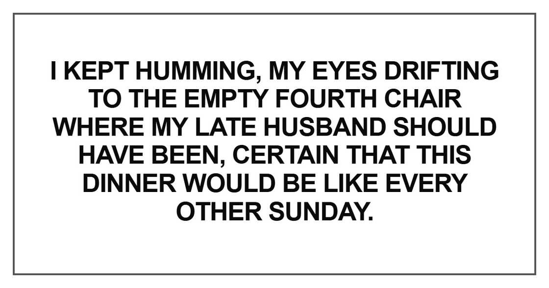 “I kept humming, my eyes drifting