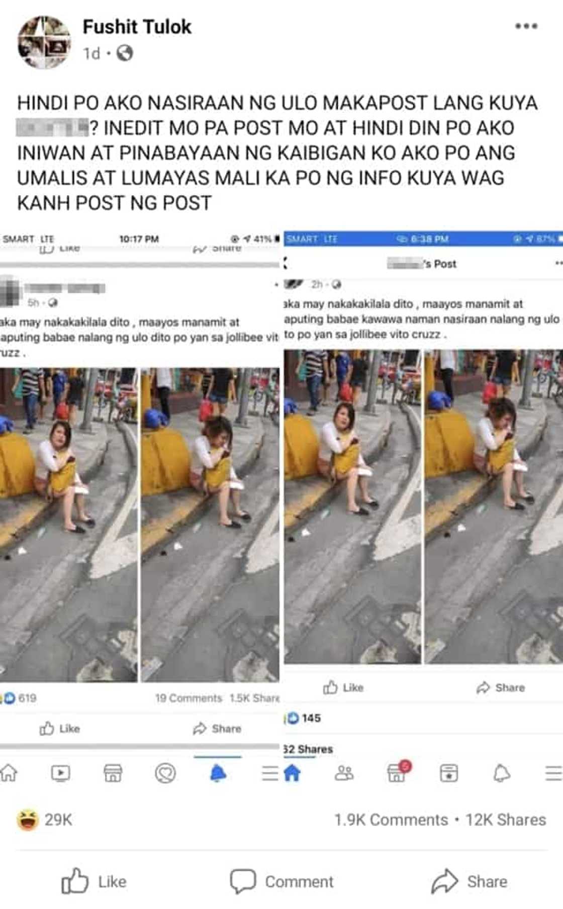 Babaeng inakalang nasiraan ng ulo, inilantad ang tunay na pangyayari sa social media Babaeng inakalang nasiraan ng ulo, inilantad ang tunay na pangyayari sa social media