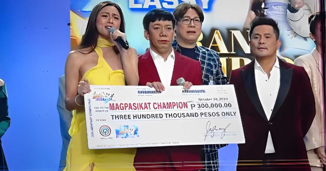 Leni Robredo, may mensahe sa team nina Kim Chiu na ido-donate premyo sa Magpasikat sa Angat Buhay Leni Robredo, may mensahe sa team nina Kim Chiu na ido-donate premyo sa Magpasikat sa Angat Buhay