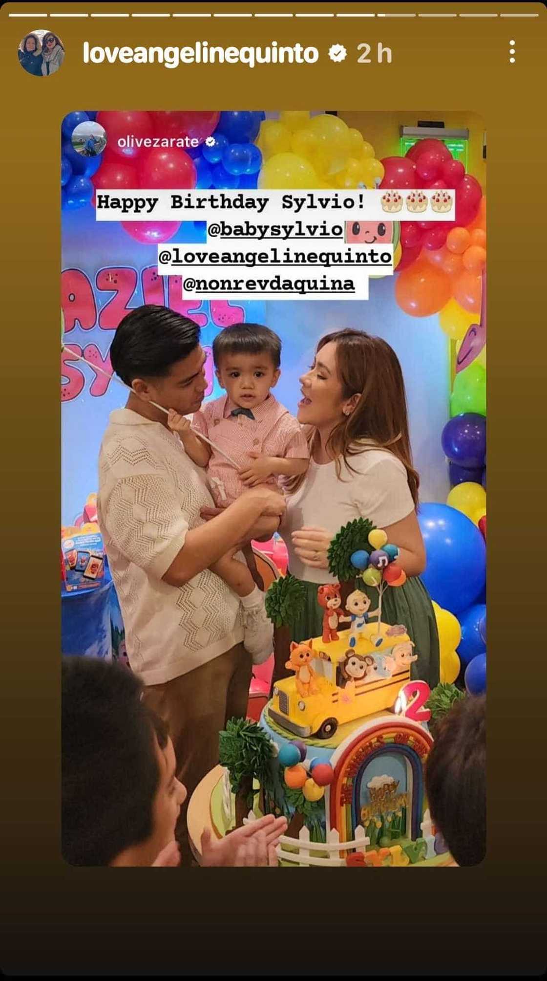 Angeline Quinto, Nonrev Daquina throw fun birthday party for son Sylvio