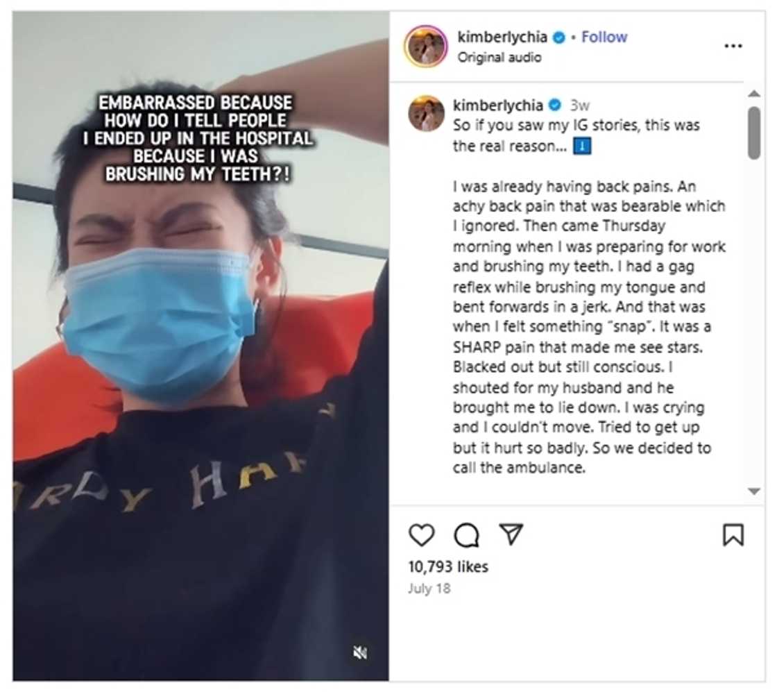 Woman, 29, hospitalized after experiencing a sharp back pain while brushing her teeth Woman, 29, hospitalized after experiencing a sharp back pain while brushing her teeth