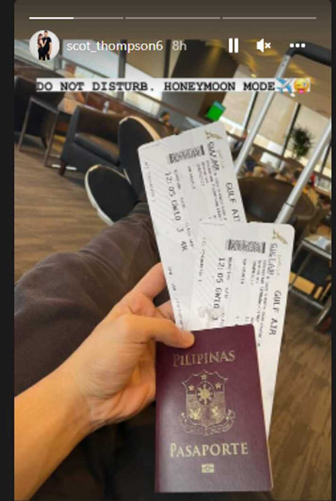 Scottie Thompson, Jinky Serrano go on honeymoon: "honeymoon mode" Scottie Thompson, Jinky Serrano go on honeymoon: "honeymoon mode"