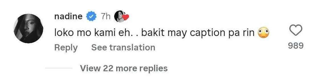 "Loko mo kami eh": Nadine Lustre, nag-react sa caption ni Alden Richards "Loko mo kami eh": Nadine Lustre, nag-react sa caption ni Alden Richards