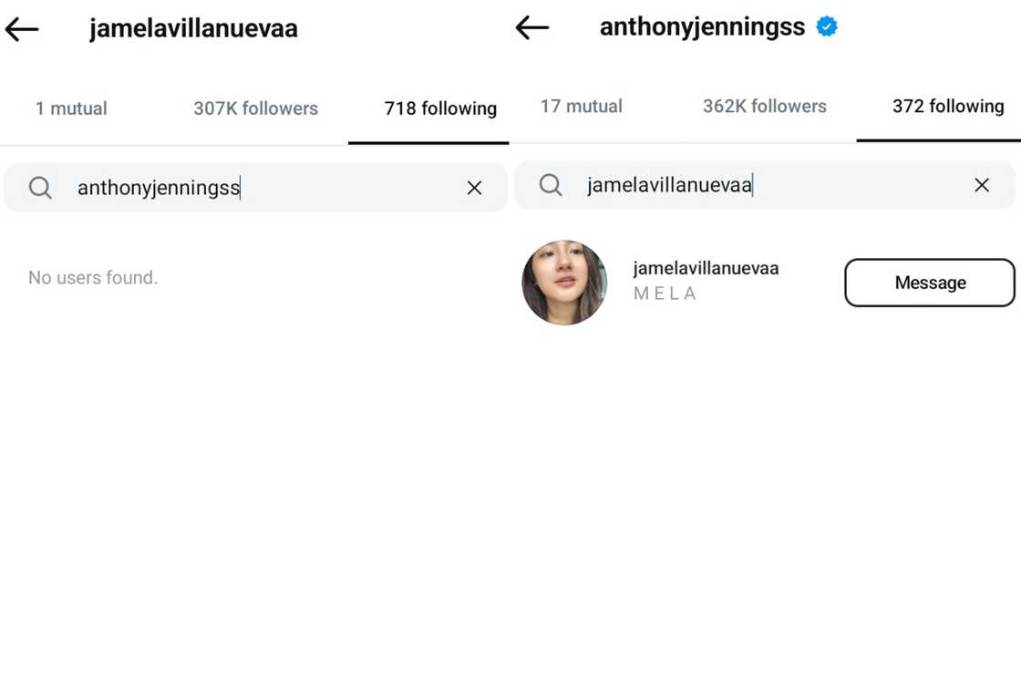 Anthony Jennings, naka-follow pa rin kay Jam Villanueva sa socmed; aktor, di na pina-follow ni Jam