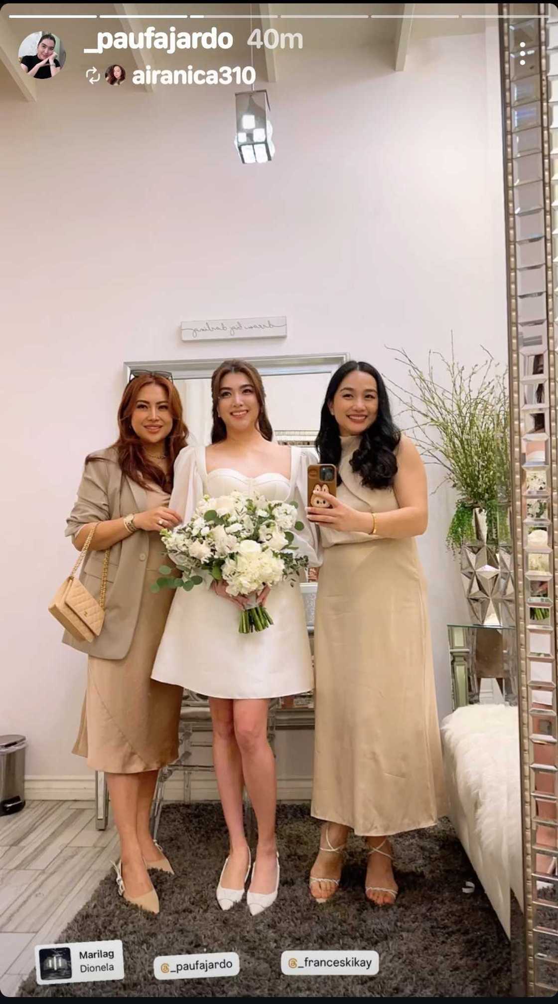 Ilang mga tagpo sa kasal ni Pau Fajardo at PJ Reblora, kinakiligan Ilang mga tagpo sa kasal ni Pau Fajardo at PJ Reblora, kinakiligan