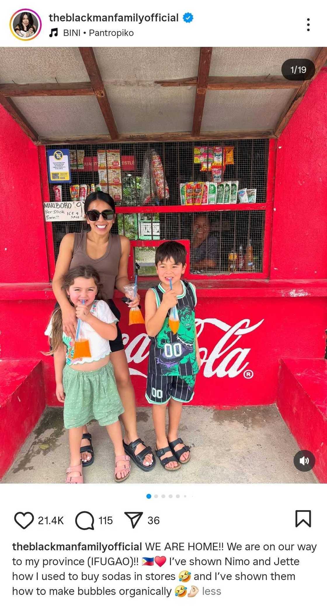 Jeraldine Blackman, excited na bibisita sa Ifugao kasama ang mga anak: "We are home!" Jeraldine Blackman, excited na bibisita sa Ifugao kasama ang mga anak: "We are home!"