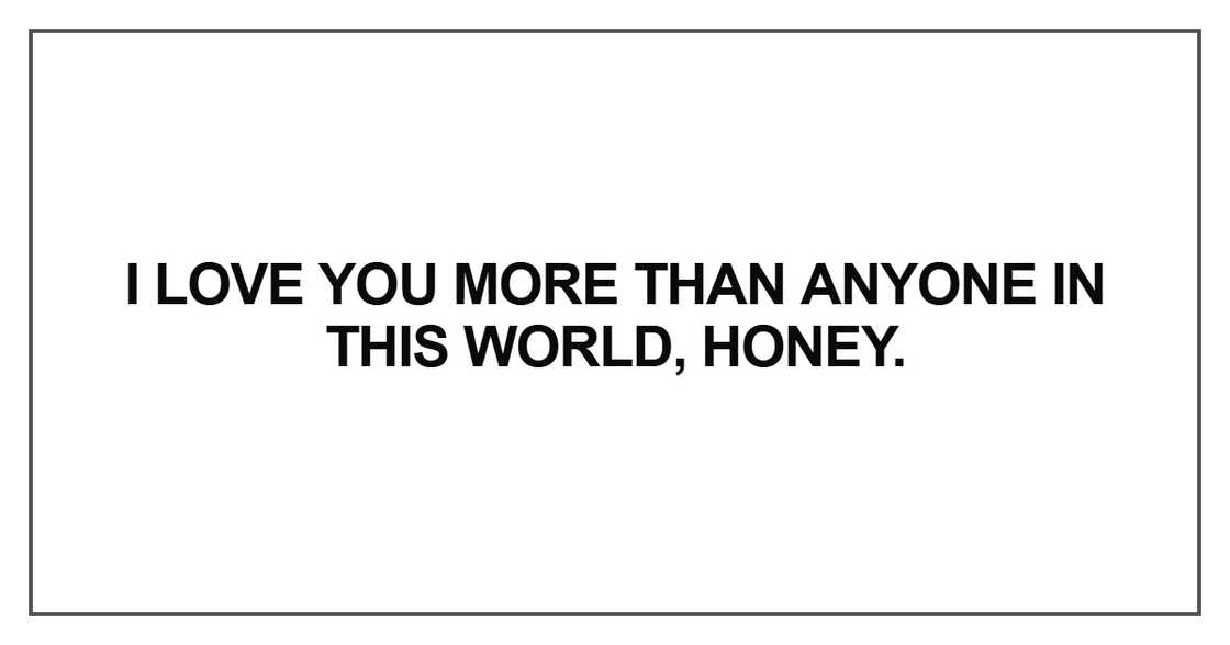 I love you more than anyone