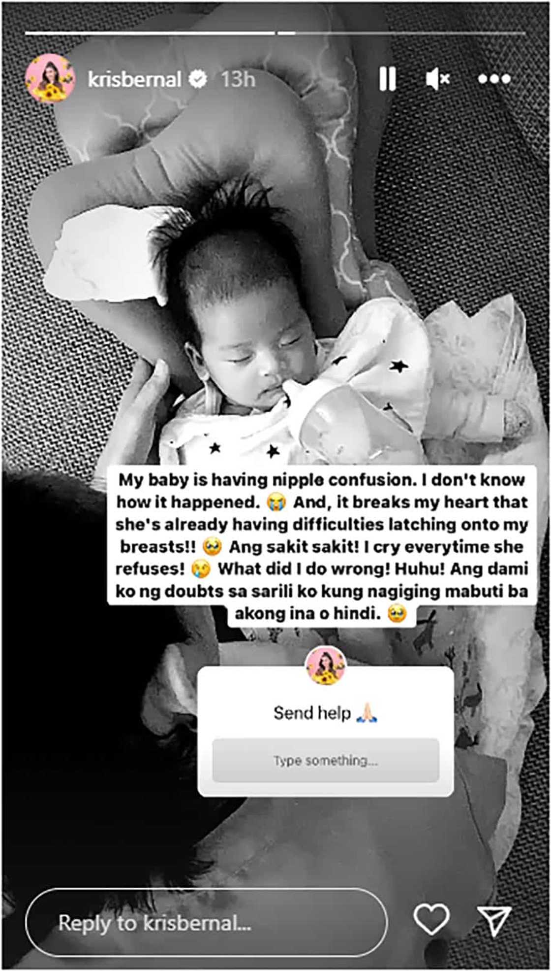 Kris Bernal, emosyonal dahil hirap na sa pag-latch si Hailee: "Naging mabuti ba akong ina?" Kris Bernal, emosyonal dahil hirap na sa pag-latch si Hailee: "Naging mabuti ba akong ina?"