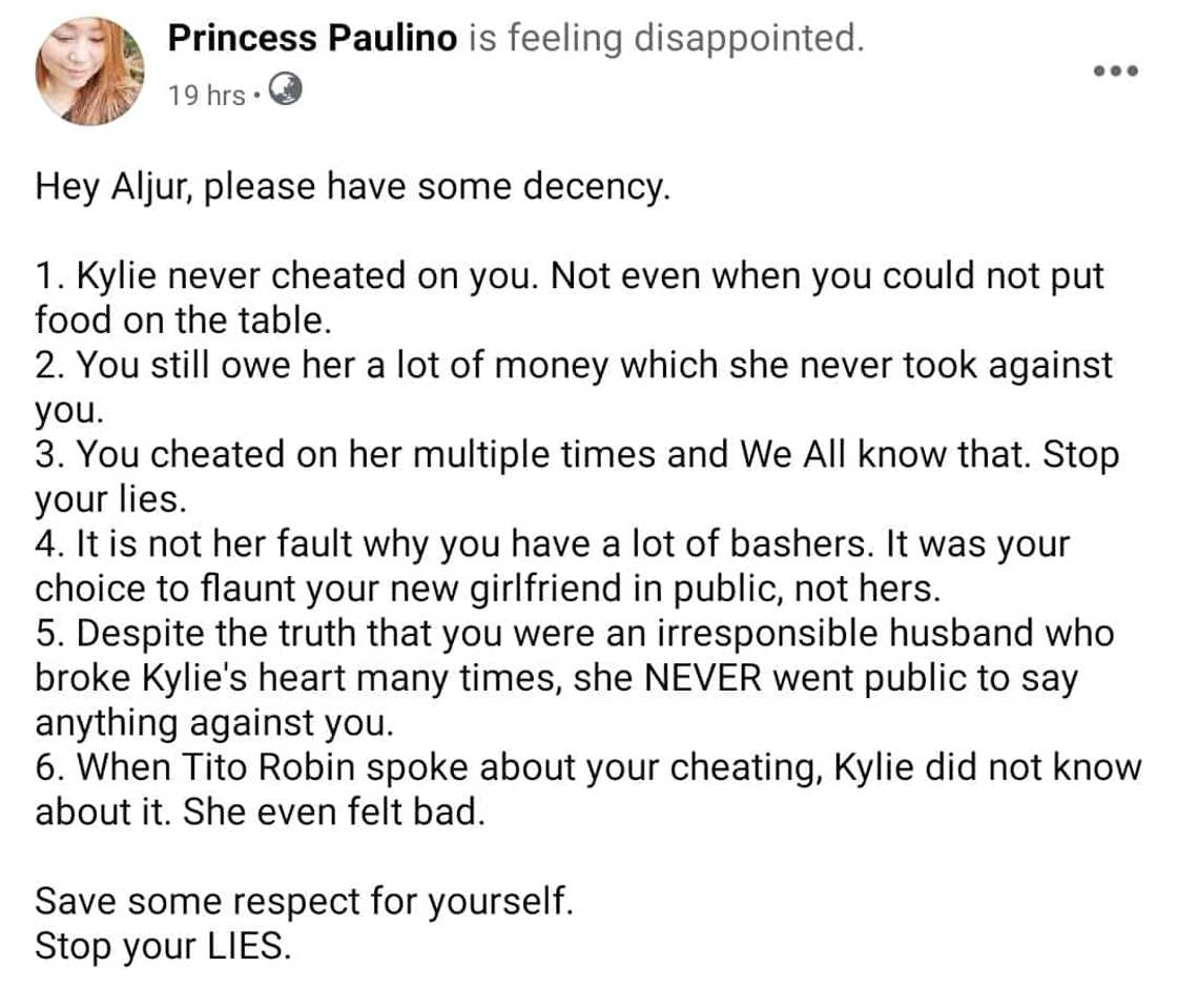 Pinsan ni Kylie Padilla, wala raw kamalay-malay ang aktres sa tell-all interview ni Robin Padilla Pinsan ni Kylie Padilla, wala raw kamalay-malay ang aktres sa tell-all interview ni Robin Padilla