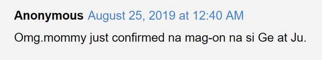 Netizens claim Gerald Anderson's mom 'confirmed' rumors about her son and Julia Barretto Netizens claim Gerald Anderson's mom 'confirmed' rumors about her son and Julia Barretto