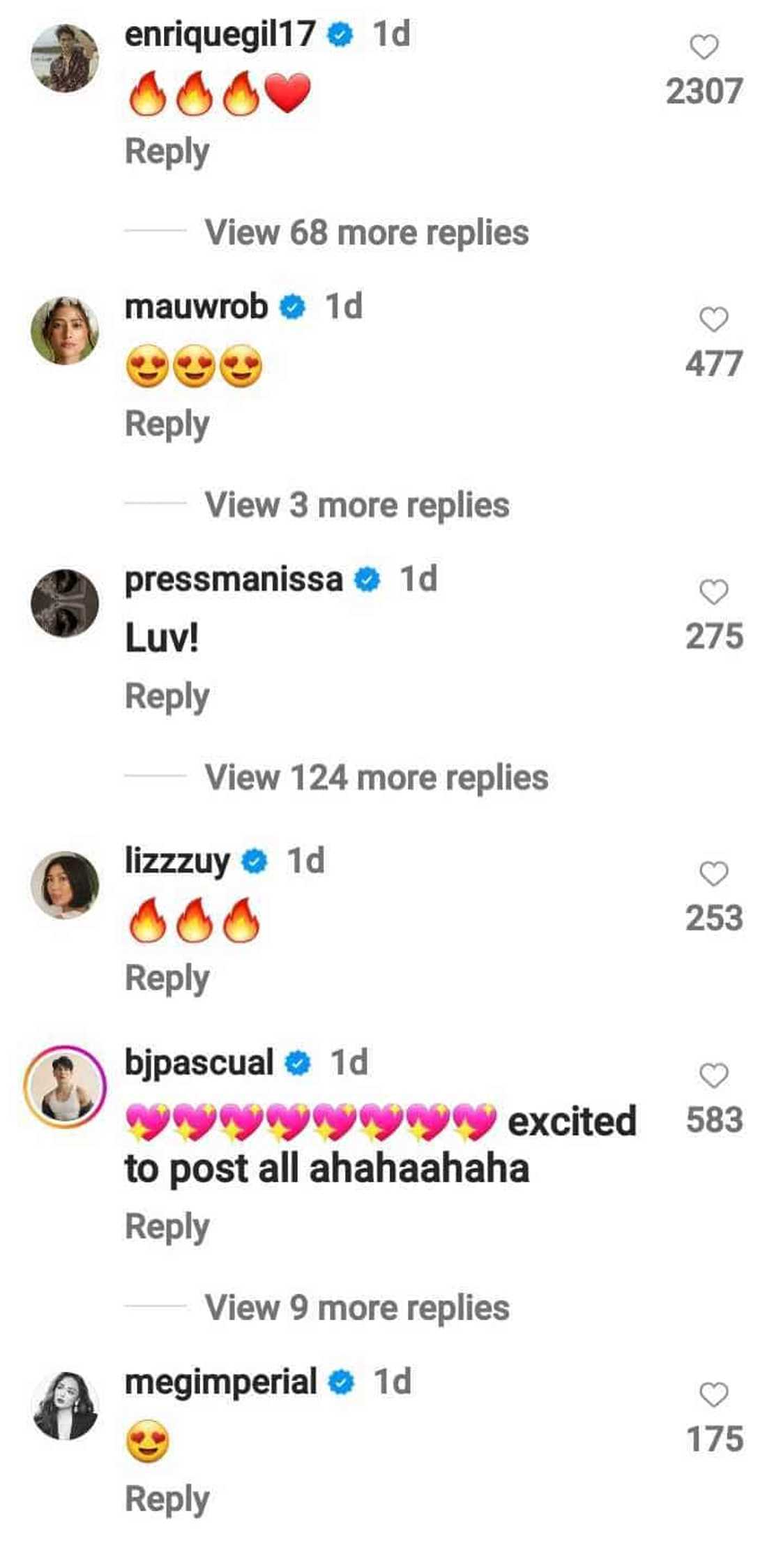 Enrique Gil, Issa Pressman, other celebs gush over Liza Soberano's latest photoshoot Enrique Gil, Issa Pressman, other celebs gush over Liza Soberano's latest photoshoot