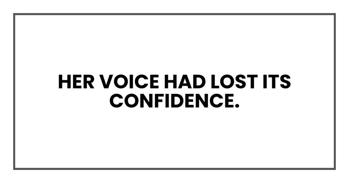 Zainabu calls again.