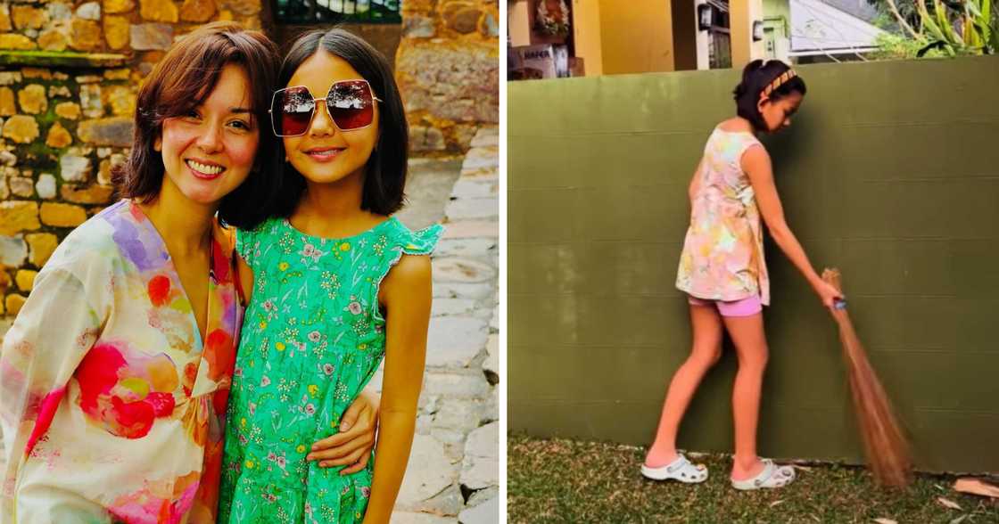 Beauty Gonzalez expresses pride as daughter Olivia helps with chores (Photos: @beauty_gonzalez)