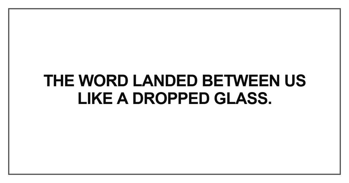 The word landed The word landed