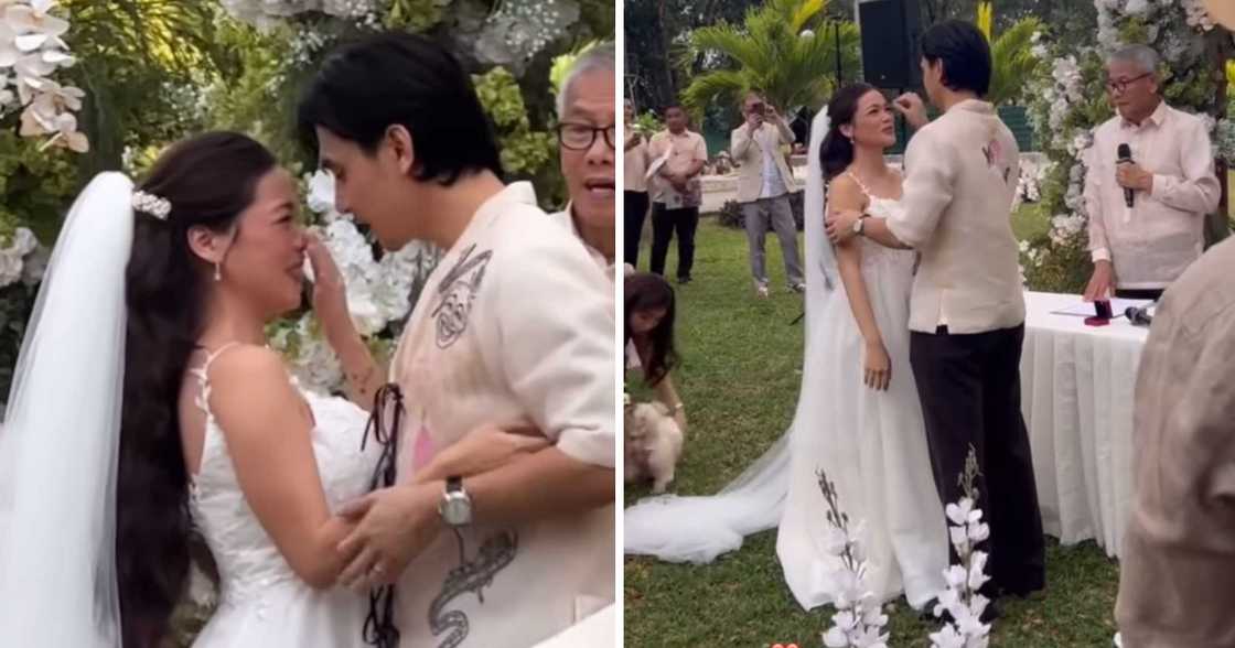 Cedrick Juan at Kate Alejandrino, ikinasal na sa isang garden wedding ceremony